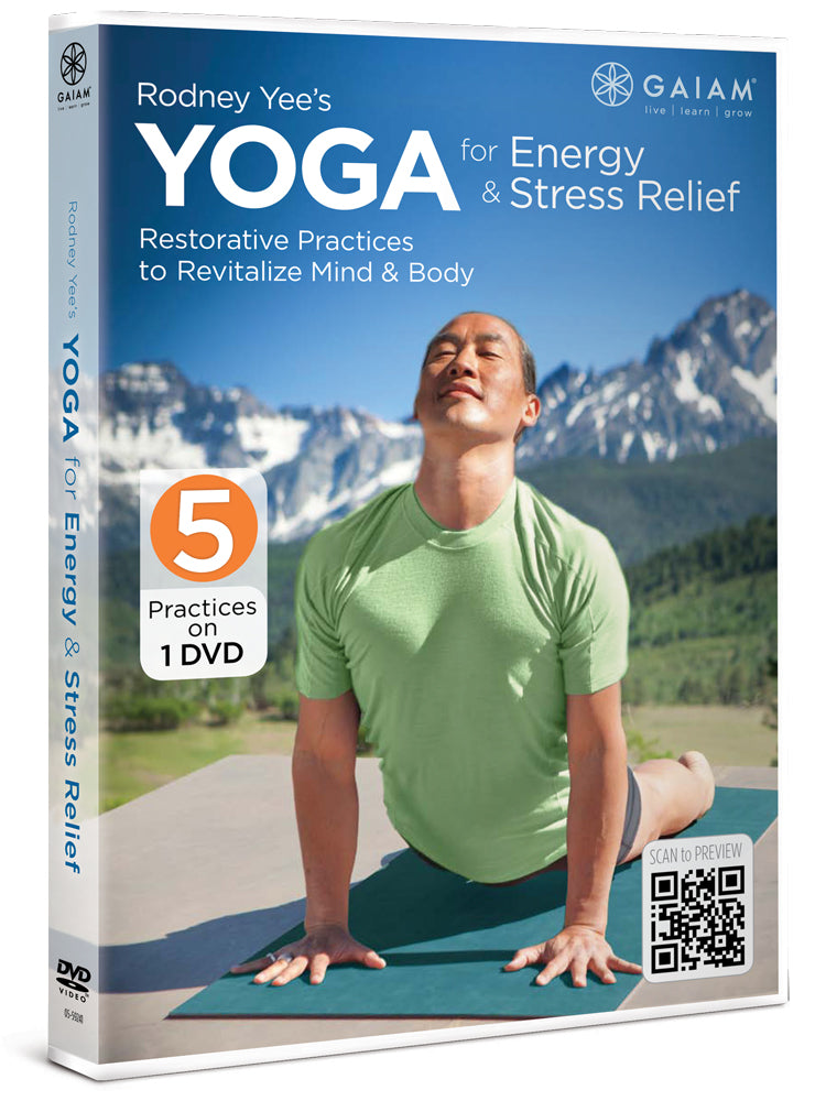 Rodney Yee's Yoga for Energy & Stress Relief DVD - a restorative and relaxing at home yoga practice - Stylish Spoon's 2013 Holiday Gift Guide