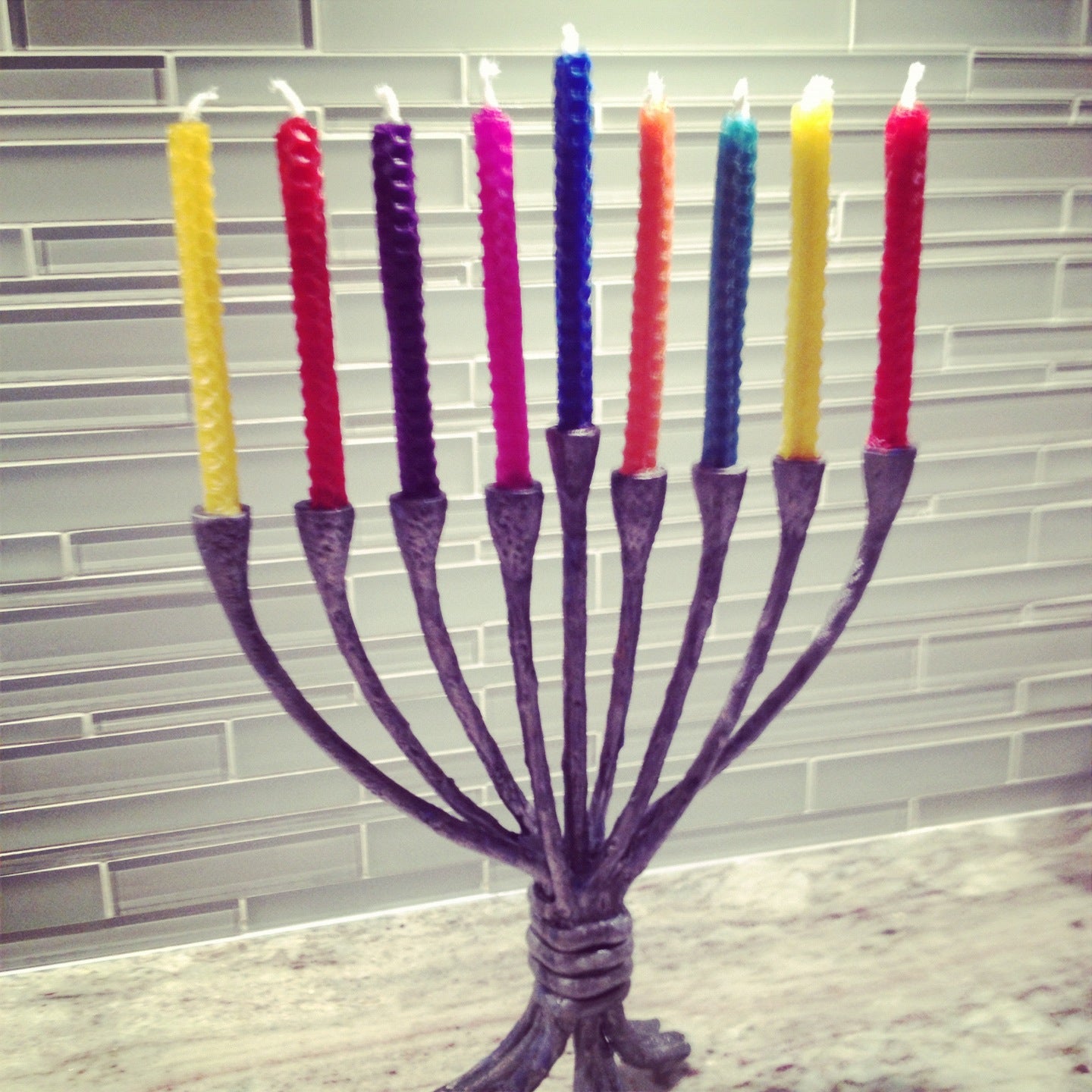  Friday Find  :: Dripless Honeycomb Beeswax Hanukkah Candles