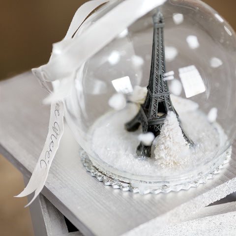 Paris Eiffel Tower Snow Globe Ornament - Stylish Spoon 2013 Holiday Gift Guide